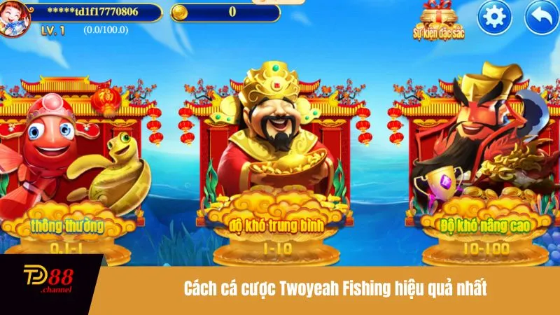 Cách cá cược Twoyeah Fishing hiệu quả nhất