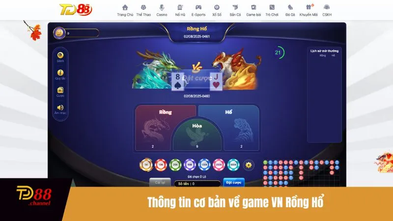 Thông tin cơ bản về game VN Rồng Hổ