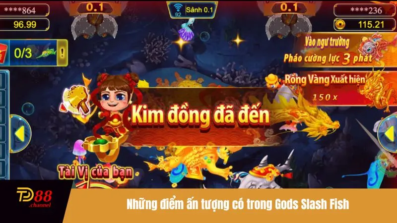Những điểm ấn tượng có trong Gods Slash Fish