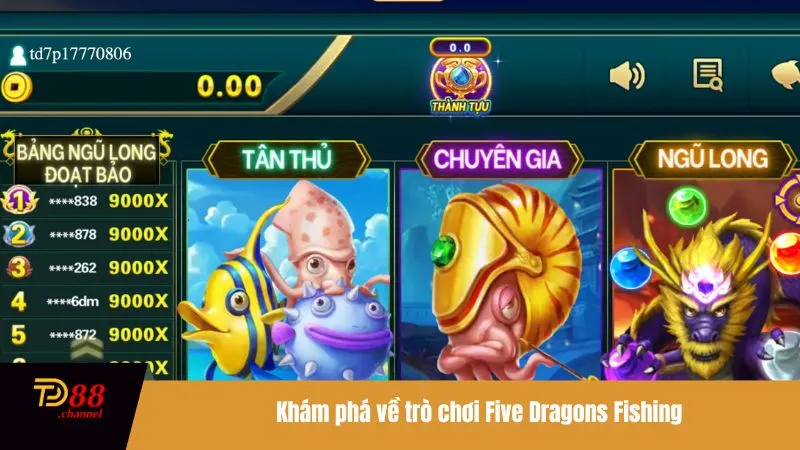 Khám phá về trò chơi Five Dragons Fishing