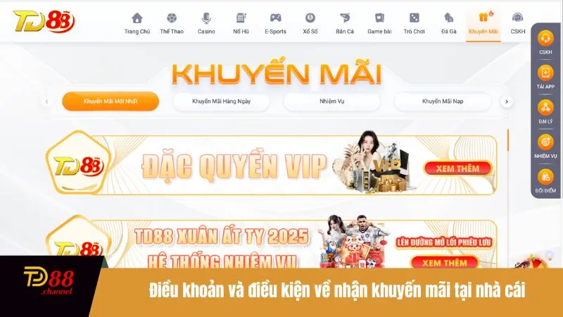 Điều khoản và điều kiện về nhận khuyến mãi tại nhà cái